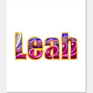 Leah first name personalized custom Leah Posters and Art